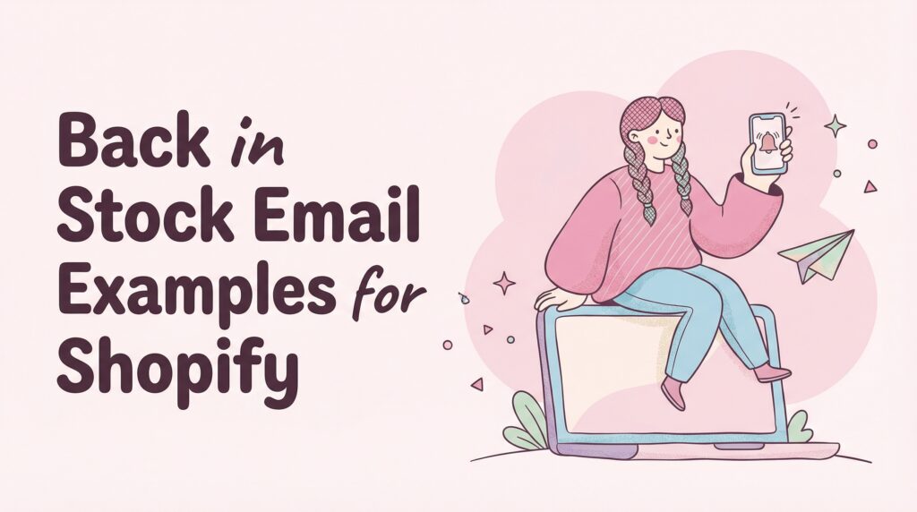 Featured image for Back in Stock Email Examples for Shopify (Designs That Actually Convert)